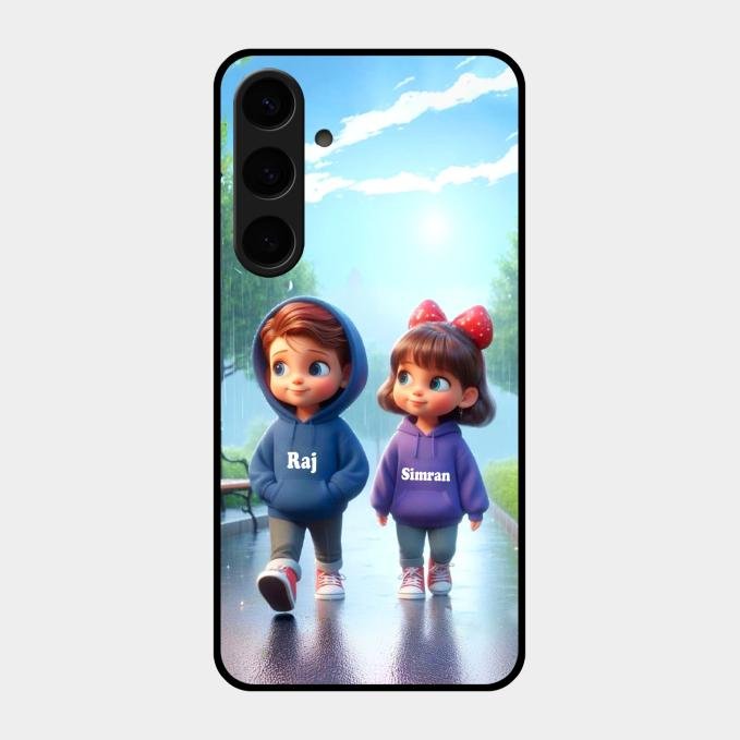 Couple Glass Case Cover For Samsung Galaxy S24 Plus 5G