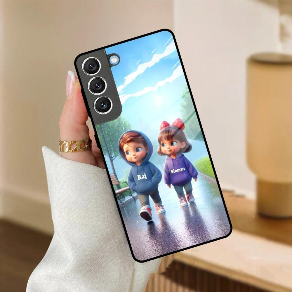 Couple Glass Case Cover For Samsung - ShopOnCliQ