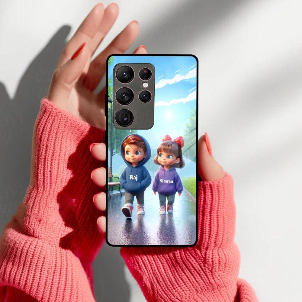 Couple Glass Case Cover For Samsung - ShopOnCliQ