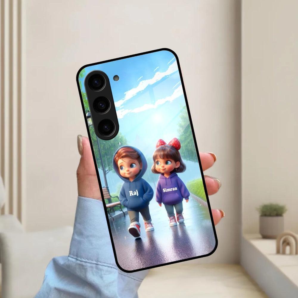 Couple Glass Case Cover For Samsung - ShopOnCliQ