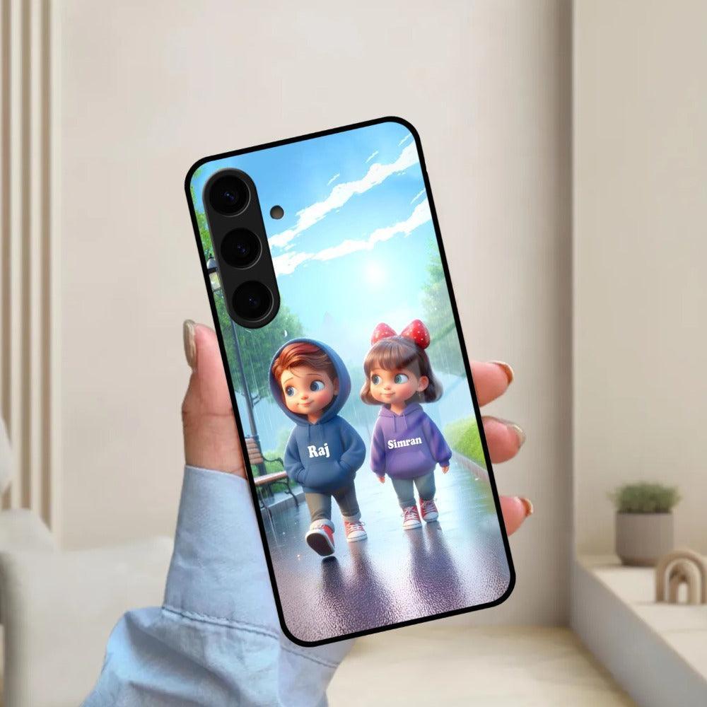 Couple Glass Case Cover For Samsung - ShopOnCliQ