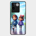 Couple Glass Case Cover For Vivo T2 Pro 5G