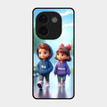 Couple Glass Case Cover For Vivo T3 Pro 5G