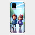 Couple Glass Case Cover For Vivo V20