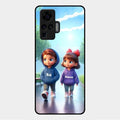 Couple Glass Case Cover For Vivo X50 Pro 5G