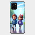 Couple Glass Case Cover For Vivo Y01