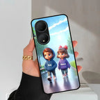 Couple Glass Case Cover For Vivo - ShopOnCliQ