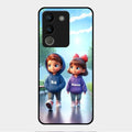 Couple Glass Case Cover For Vivo Y200 5G