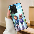 Couple Glass Case Cover For Vivo - ShopOnCliQ