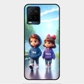 Couple Glass Case Cover For Vivo Y21T