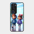 Couple Glass Case Cover For Vivo Y29 5G
