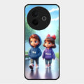 Couple Glass Case Cover For Vivo Y39 5G
