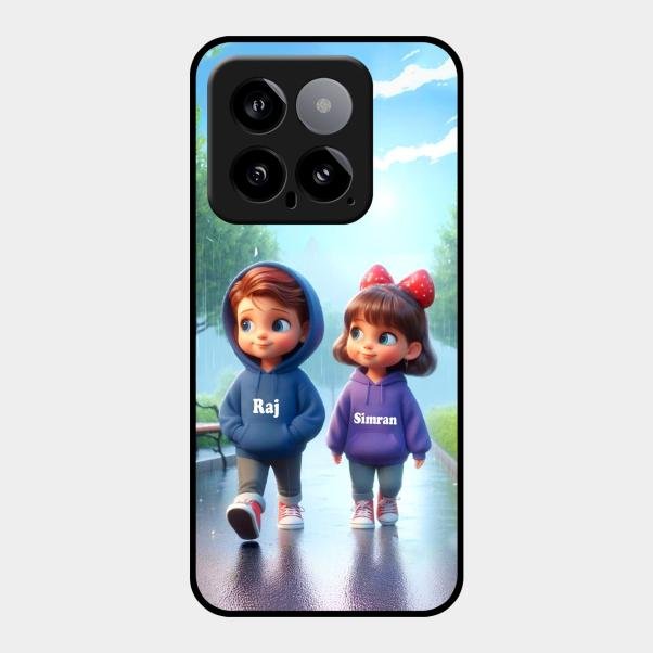 Couple Glass Case Cover For Xiaomi 14 5G