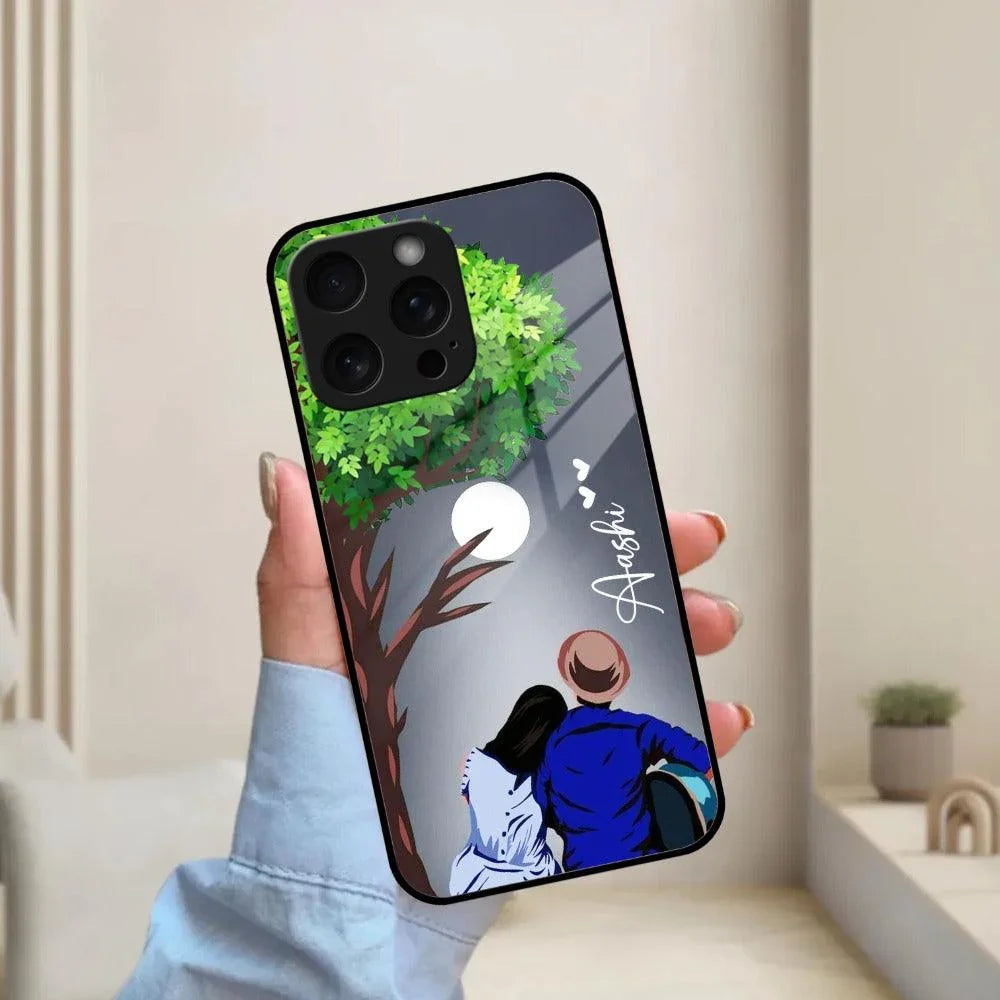 Couple Customized Glass Case Cover For iPhone - ShopOnCliQ