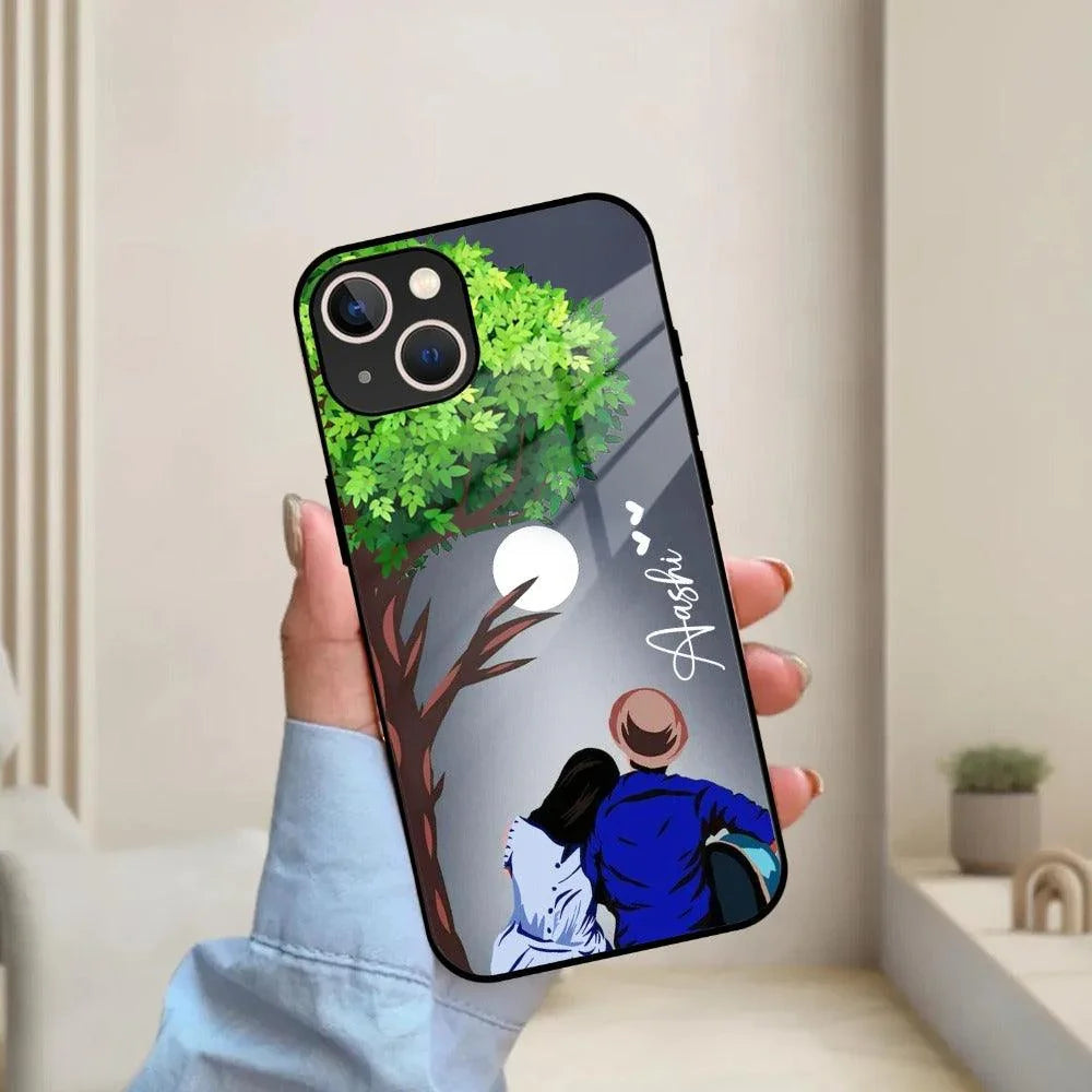 Couple Customized Glass Case Cover For iPhone - ShopOnCliQ