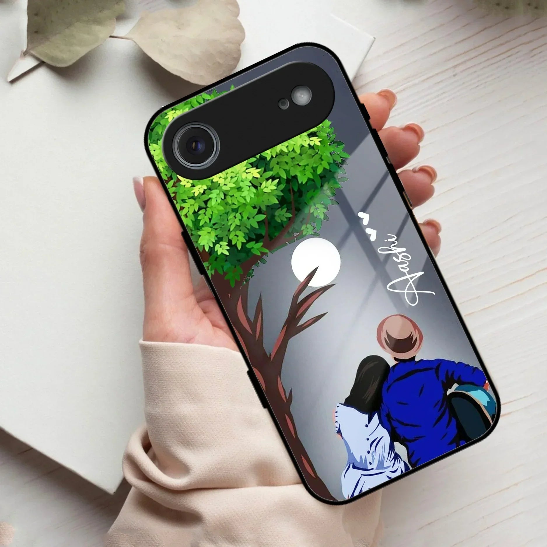 Couple Customized Glass Case Cover For iPhone - ShopOnCliQ