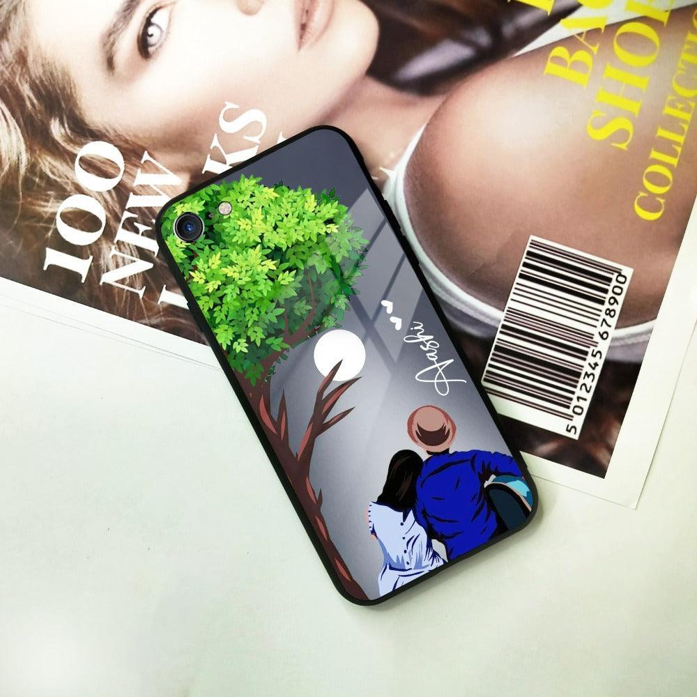 Couple Customized Glass Case Cover For iPhone - ShopOnCliQ