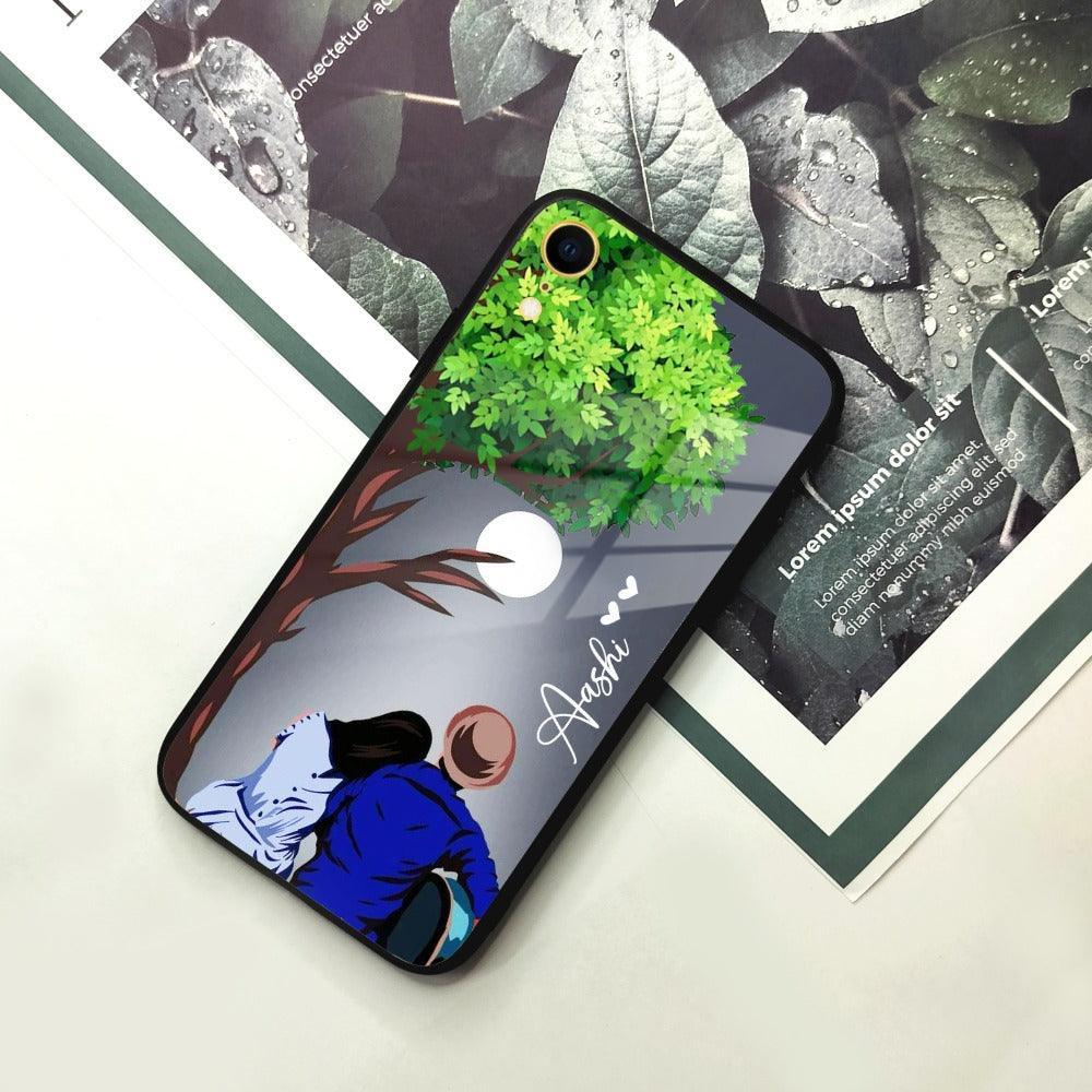 Couple Customized Glass Case Cover For iPhone - ShopOnCliQ