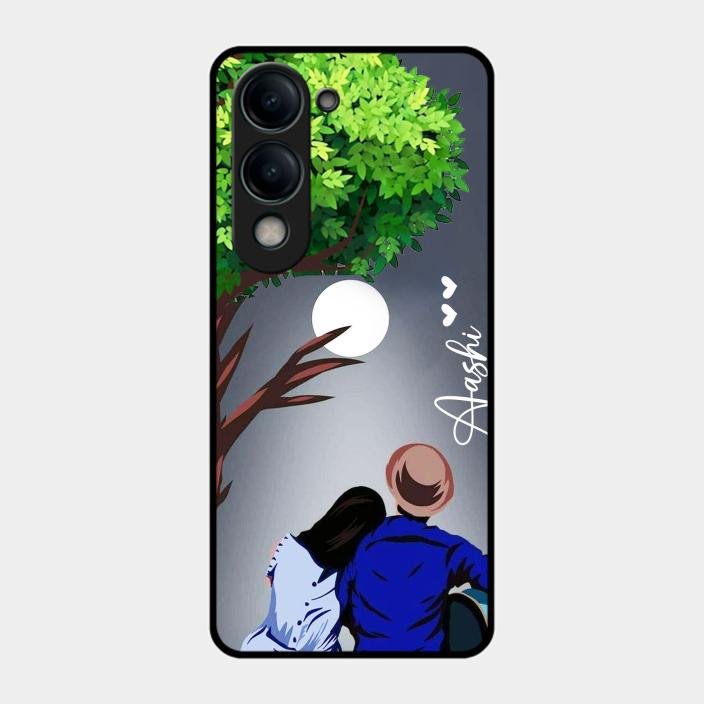 couple glass case cover v2 for Iqoo Z10 Lite