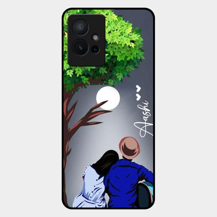 couple glass case cover v2 for Iqoo Z6 5G