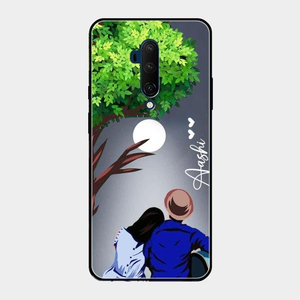 couple glass case cover v2 for Oneplus 7T Pro