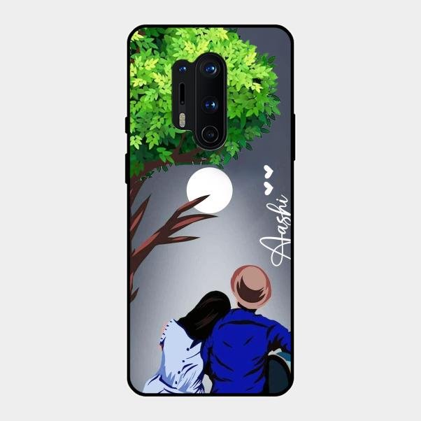 couple glass case cover v2 for Oneplus 8 Pro