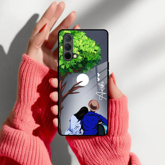 Couple Glass Case Cover For Oneplus
