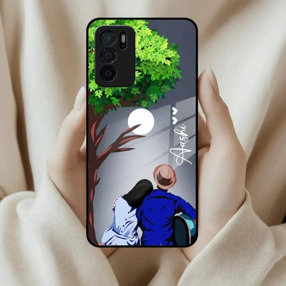 Couple Glass Case Cover For Oppo - ShopOnCliQ