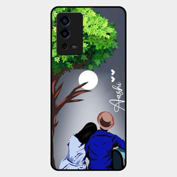 couple glass case cover v2 for Oppo A55