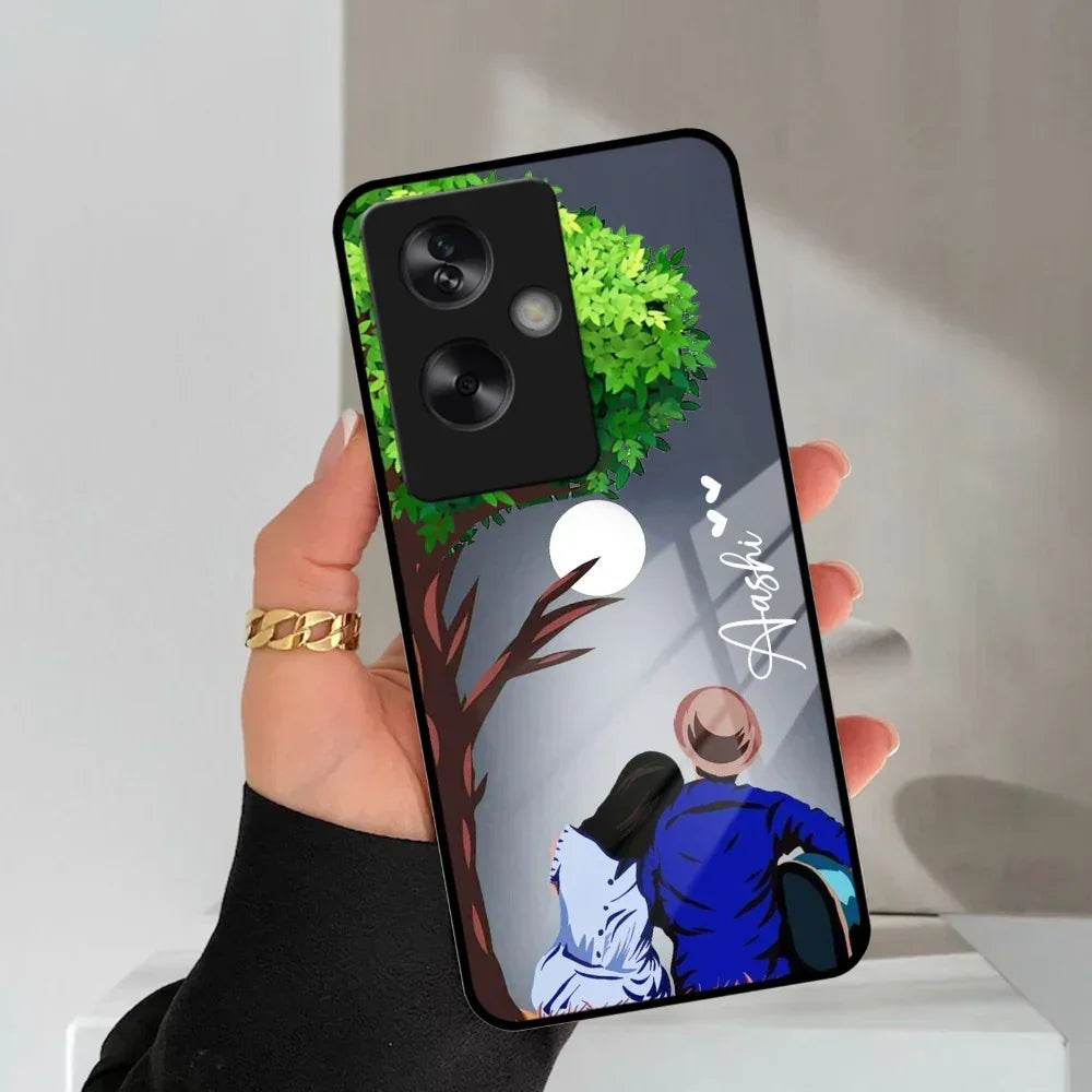 Couple Glass Case Cover For Oppo - ShopOnCliQ