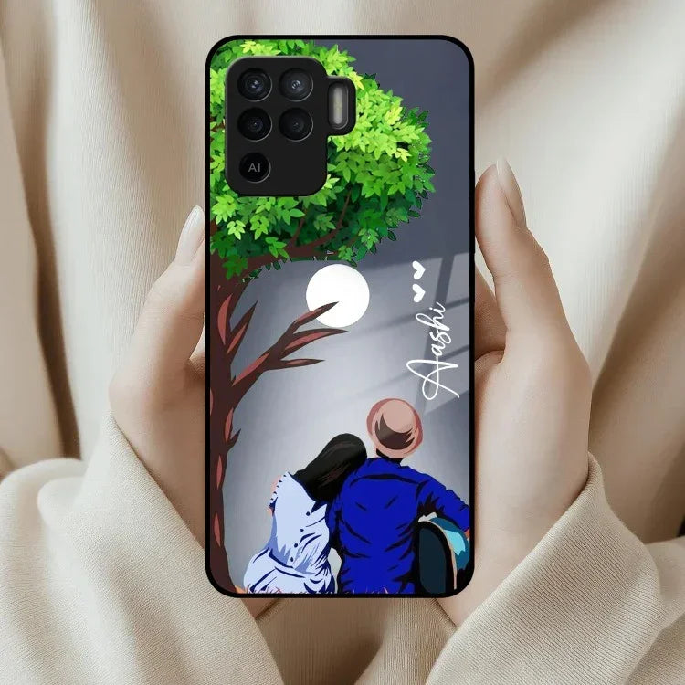 Couple Glass Case Cover For Oppo - ShopOnCliQ