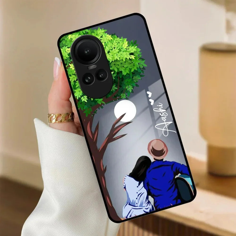 Couple Glass Case Cover For Oppo - ShopOnCliQ