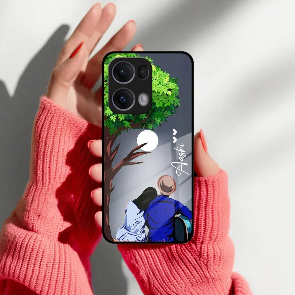Couple Glass Case Cover For Oppo - ShopOnCliQ