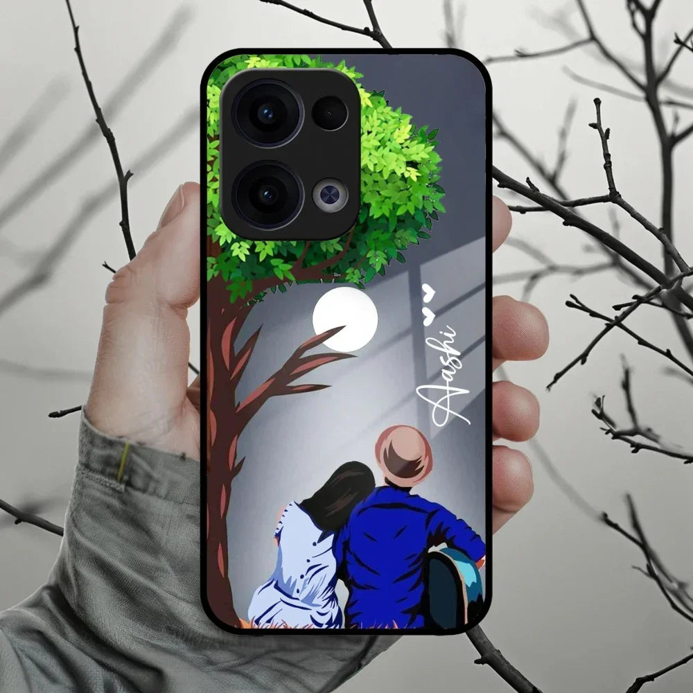 Couple Glass Case Cover For Oppo - ShopOnCliQ
