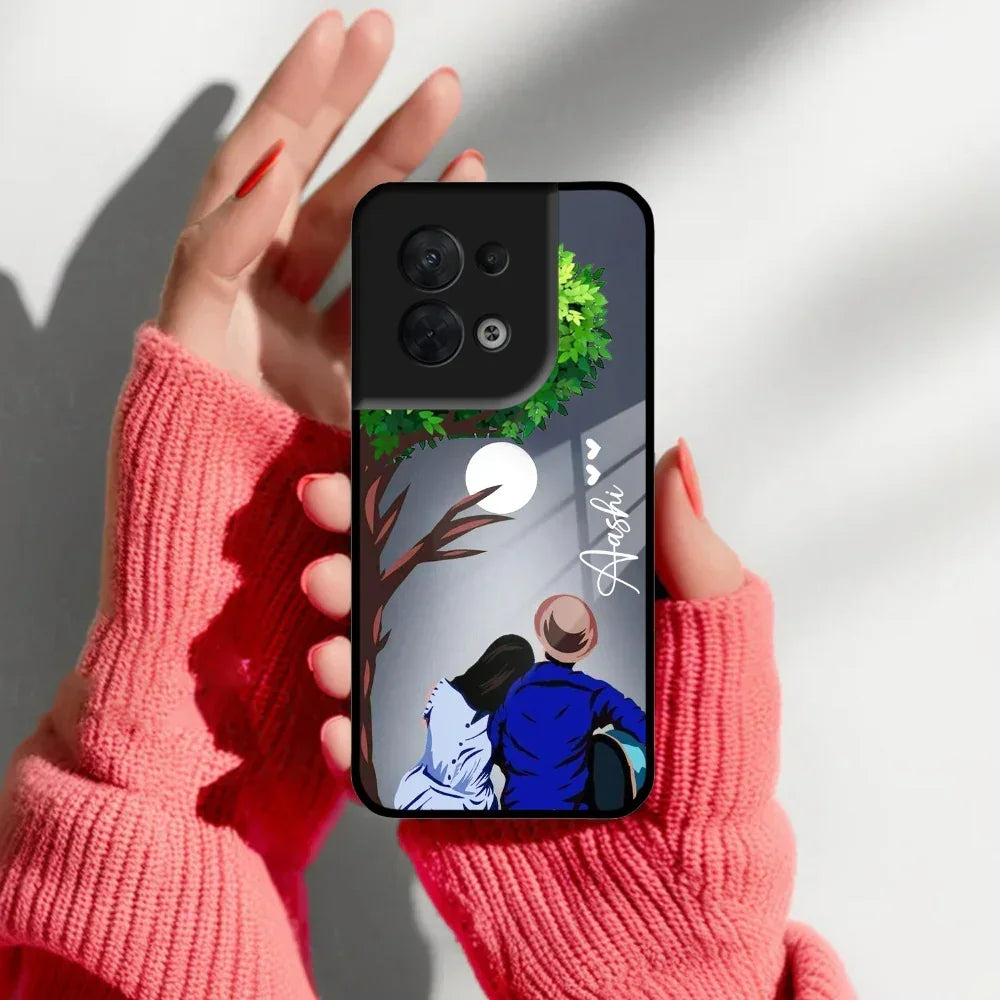 Couple Glass Case Cover For Oppo - ShopOnCliQ
