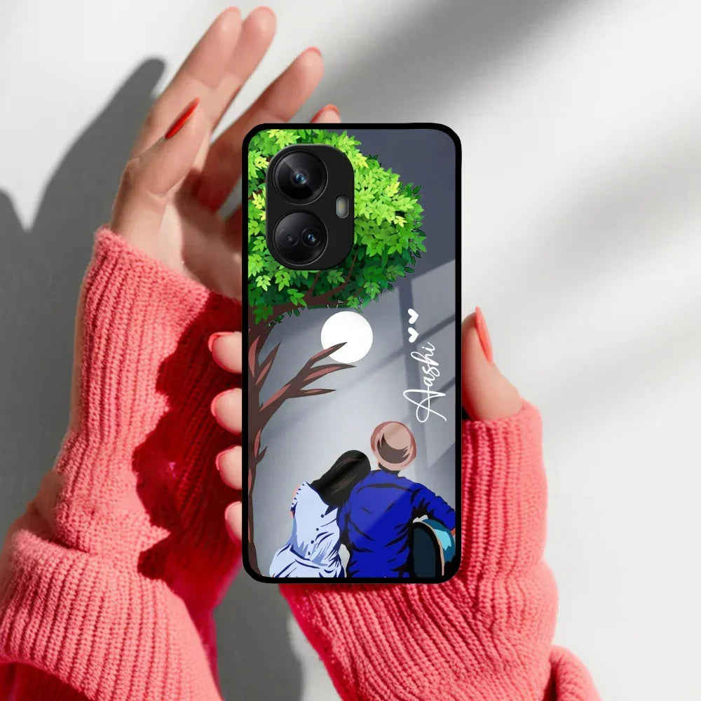 Couple Glass Case Cover For Realme/Narzo - ShopOnCliQ