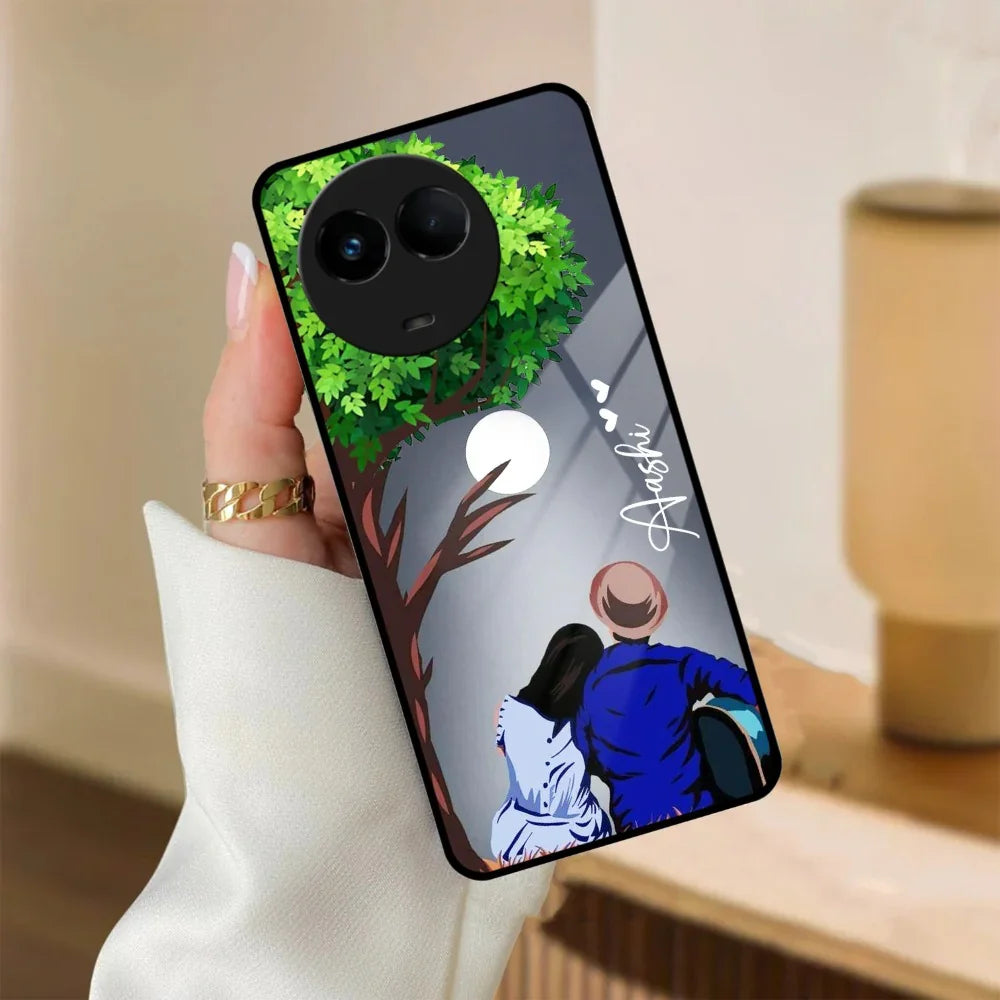 Couple Glass Case Cover For Realme/Narzo - ShopOnCliQ