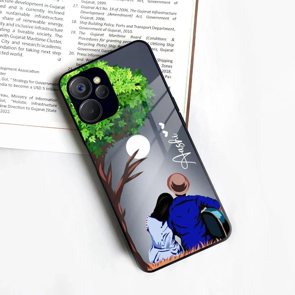 Couple Glass Case Cover For Realme/Narzo - ShopOnCliQ
