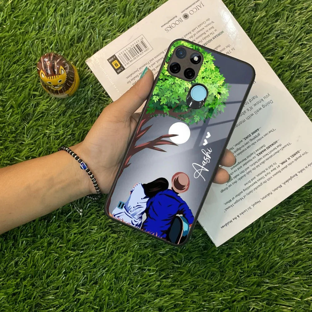 Couple Glass Case Cover For Realme/Narzo - ShopOnCliQ