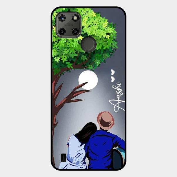couple glass case cover v2 for Realme C21Y