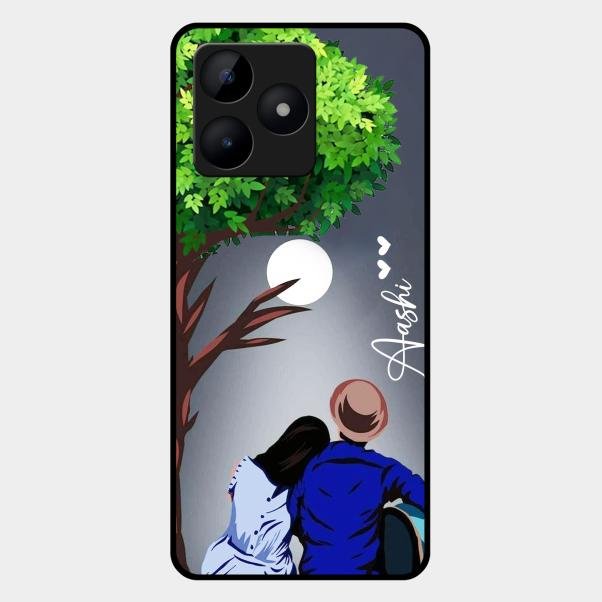 couple glass case cover v2 for Realme C53