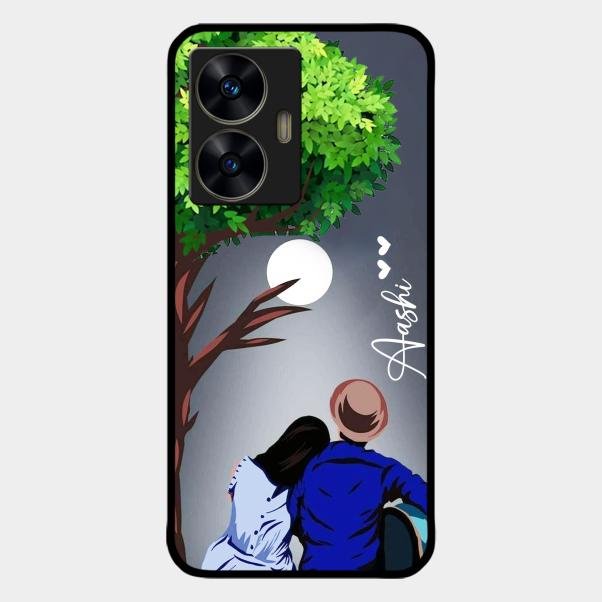 couple glass case cover v2 for Realme C55