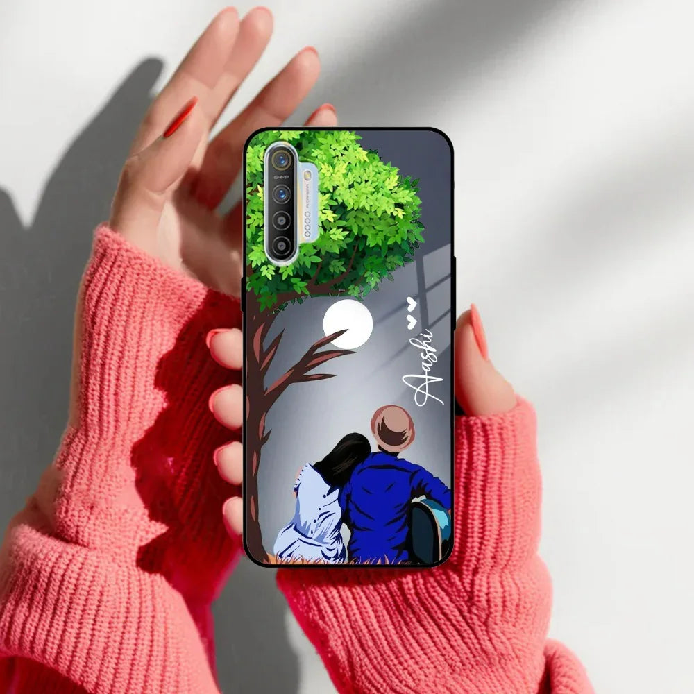 Couple Glass Case Cover For Realme/Narzo - ShopOnCliQ