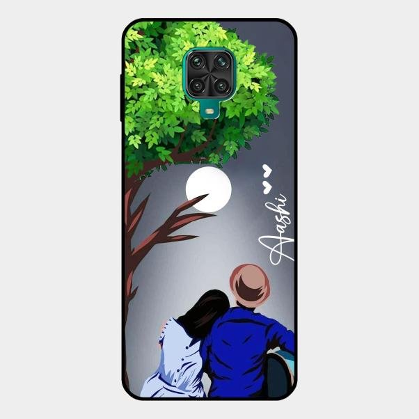 couple glass case cover v2 for Redmi Note 10 Lite