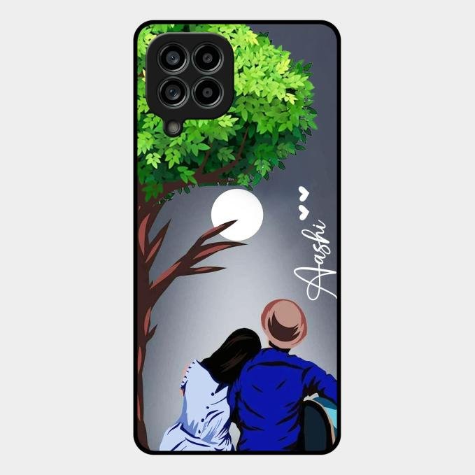 couple glass case cover v2 for Samsung Galaxy M53 5G