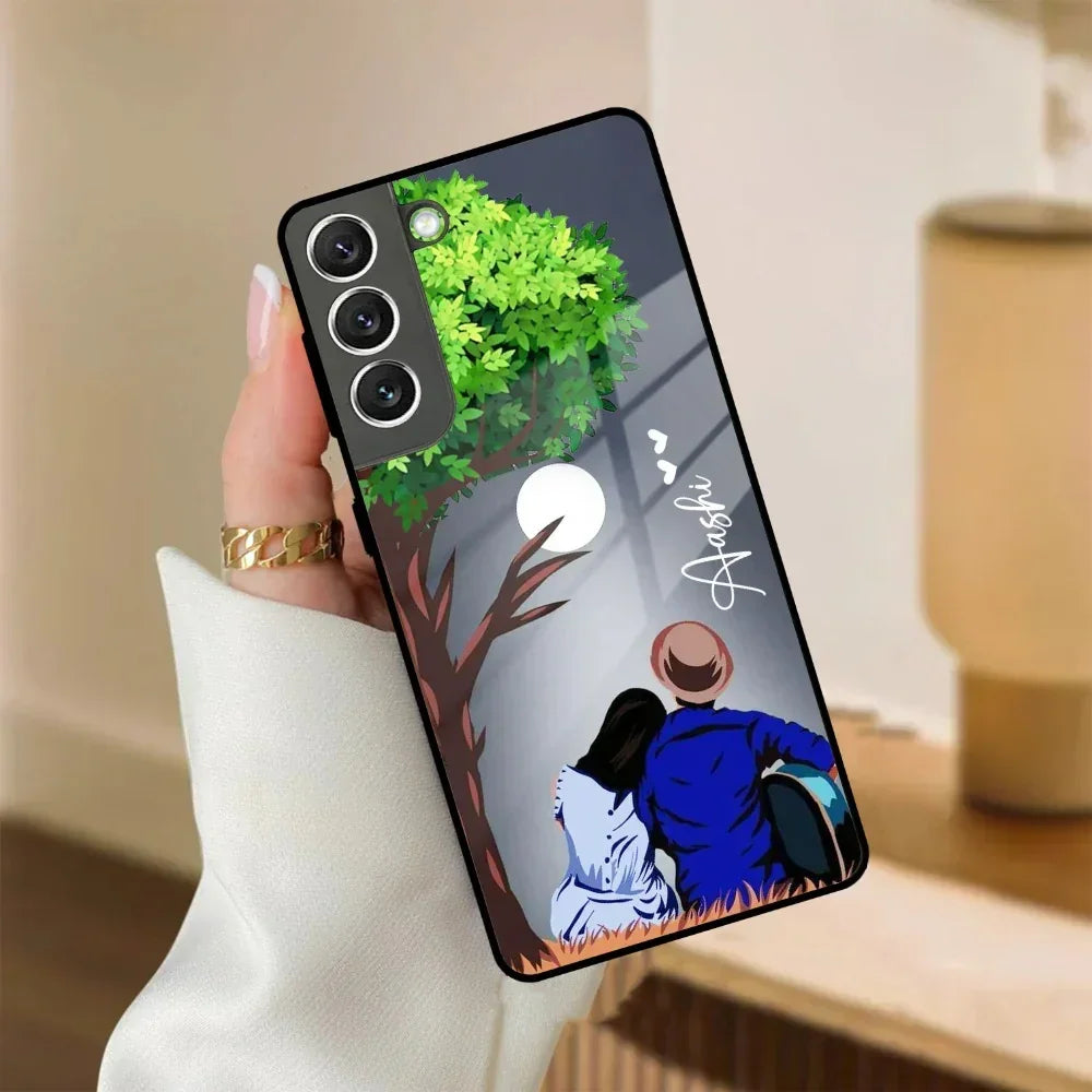 Couple Glass Case Cover For Samsung - ShopOnCliQ