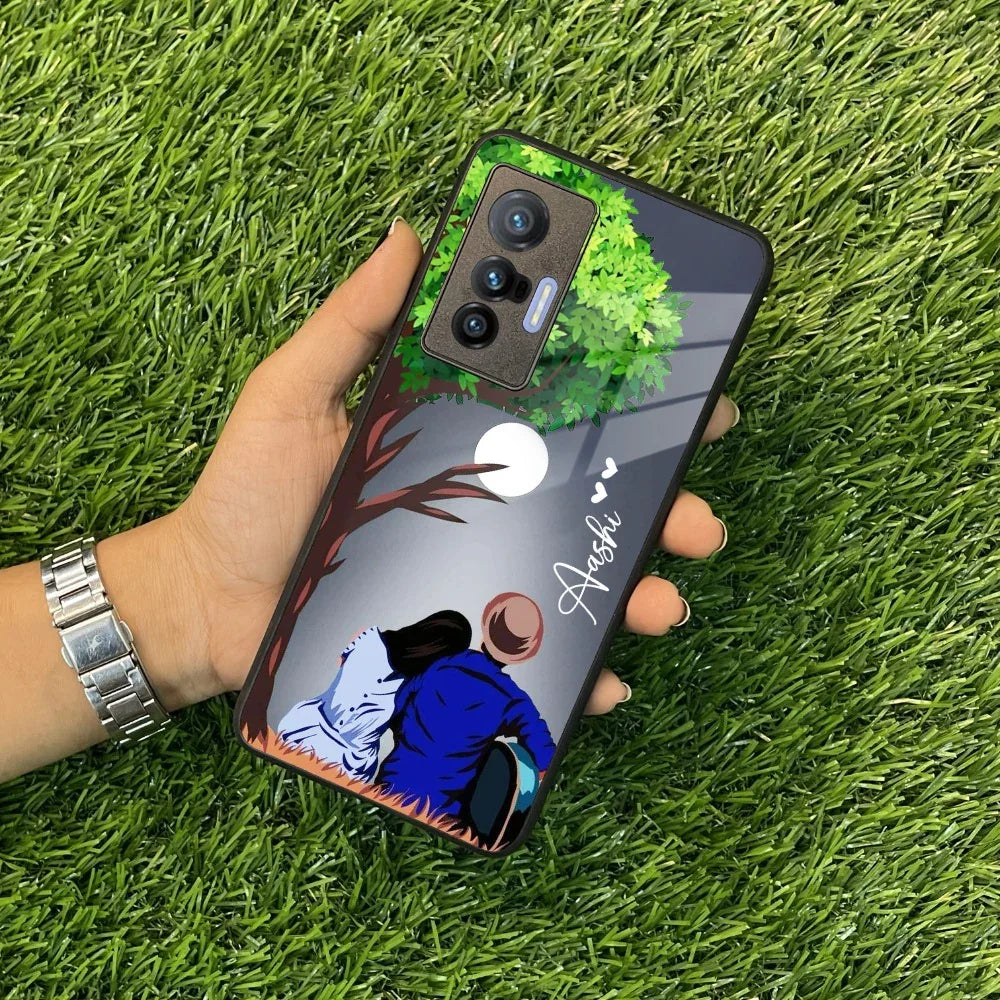 Couple Glass Case Cover For Vivo - ShopOnCliQ