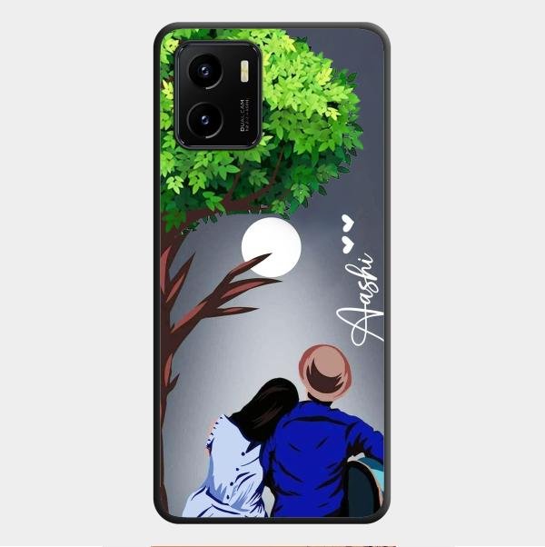 couple glass case cover v2 for Vivo Y01