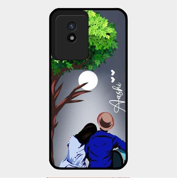 couple glass case cover v2 for Vivo Y02T