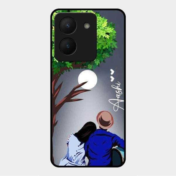couple glass case cover v2 for Vivo Y36